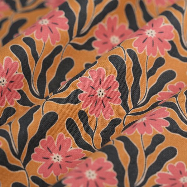 VILLA CARLOTTA - Banana-Blabla toile fleurie Taille L + 1 Patch-Blabla