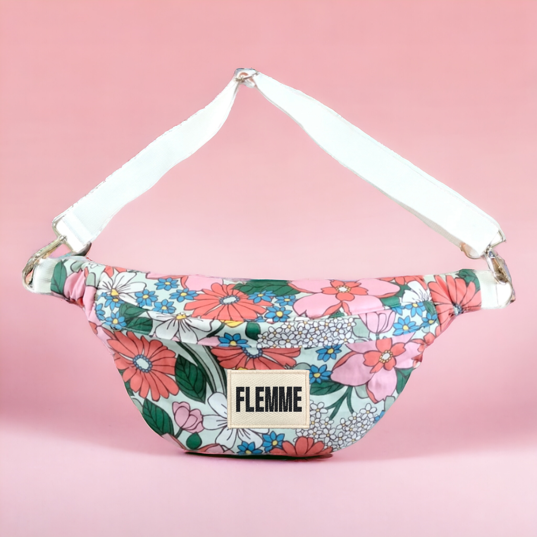 Collab Popotinandco / BANANA-BLABLA fleurie Taille L + 1 PATCH-BLABLA