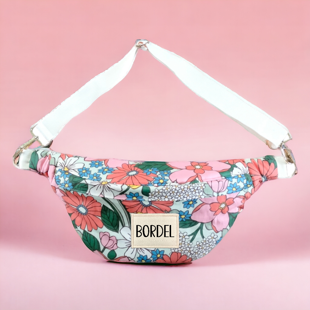 Collab Popotinandco / BANANA-BLABLA fleurie Taille L + 1 PATCH-BLABLA