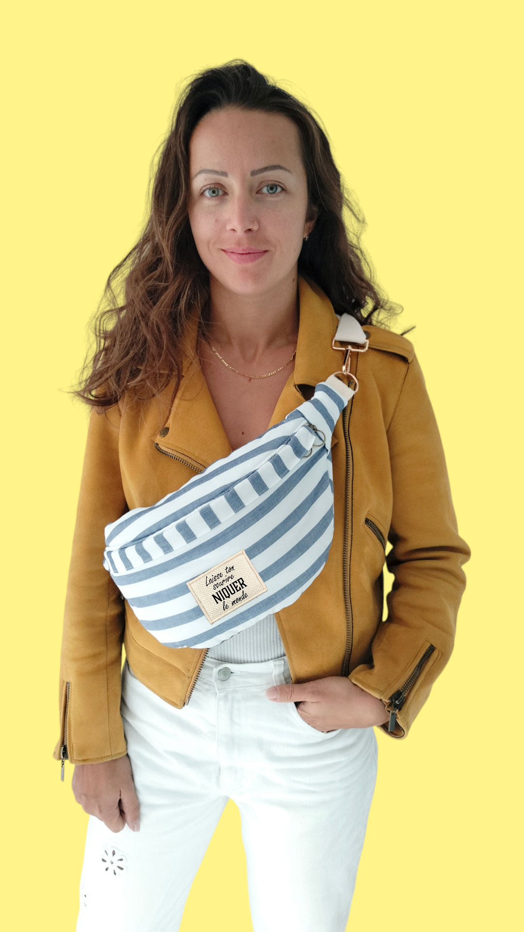Collab Popotinandco / BANANA-BLABLA fleurie Taille L + 1 PATCH-BLABLA