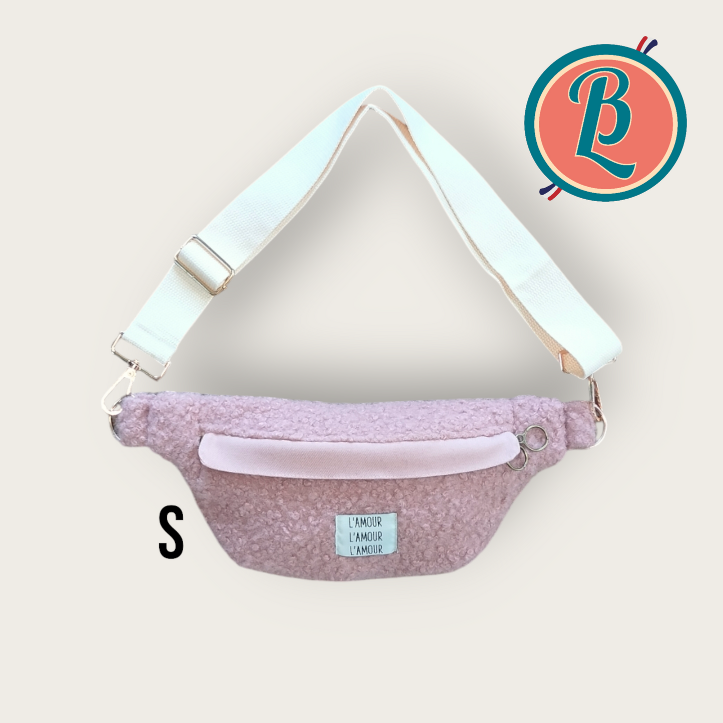 ULYSSE - Bouclette vieux rose - Banane taille S