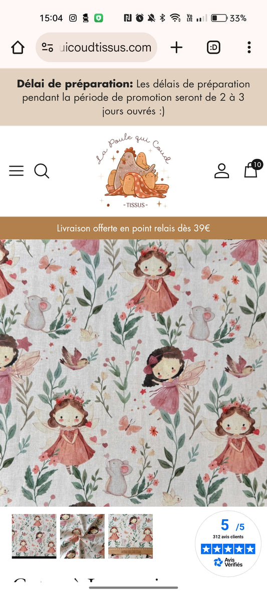 Couverture bébé Auriane sur mesure